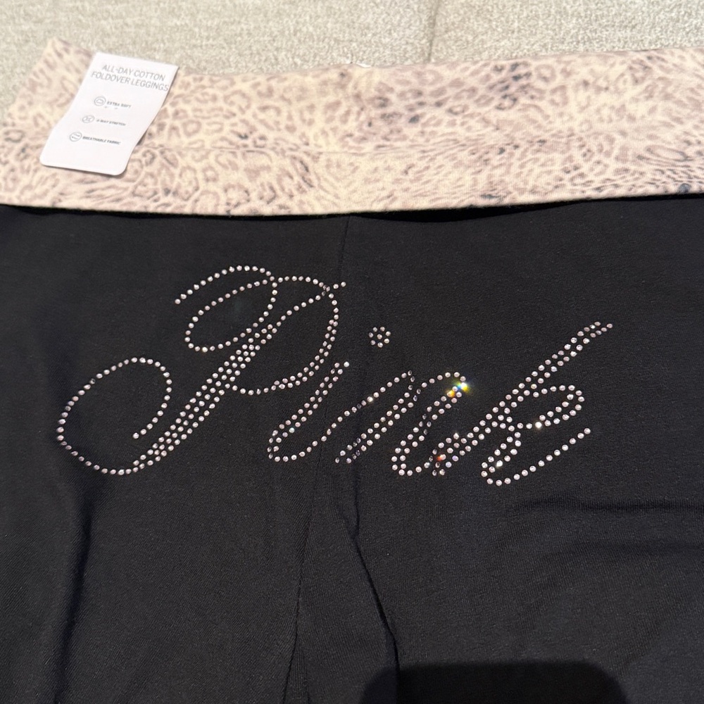 Victoria’s Secret PINK fold over leggings with logo